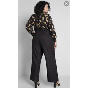 MODCLOTH The Savannah Black Wide Leg Pants NWT